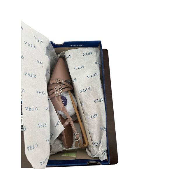 APT. 9 TRULELAA Women’s Size 7 Beige Slingback Heels Buckle Straps Memory Foam - Picture 6 of 6